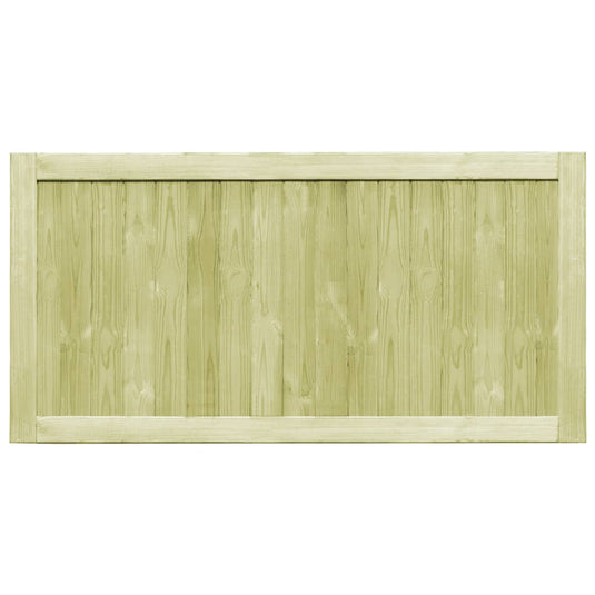 VidaXL Poorten 2 st 300x75 cm geïmpregneerd grenenhout