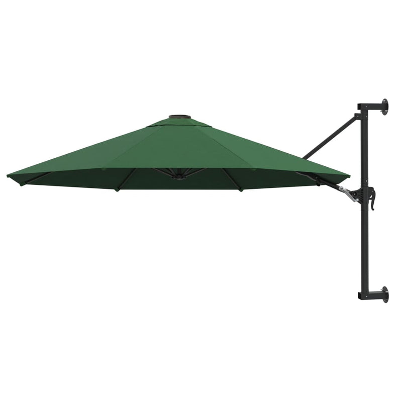 Load image into Gallery viewer, Vidaxl wandparasol met metalen paal 300 cm groen
