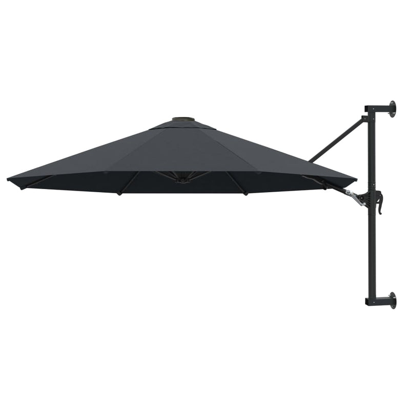 Load image into Gallery viewer, Vidaxl wandparasol met metalen paal 300 cm antraciet
