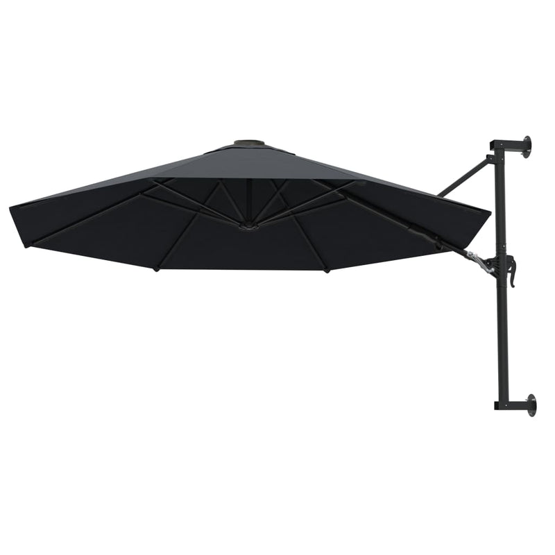 Load image into Gallery viewer, Vidaxl wandparasol met metalen paal 300 cm antraciet
