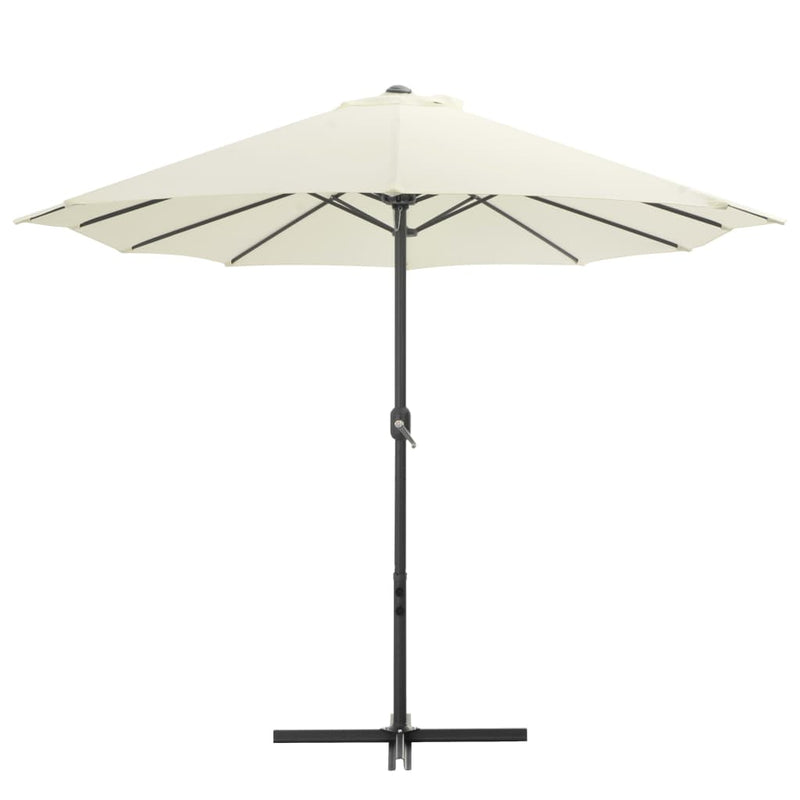 Load image into Gallery viewer, Vidaxl parasol met aluminium paal 460x270 cm zandkleurig
