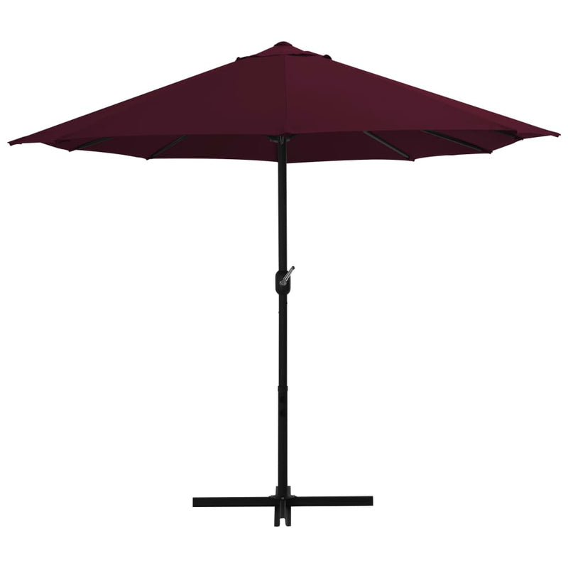 Load image into Gallery viewer, Vidaxl parasol met aluminium paal 460x270 cm bordeauxrood
