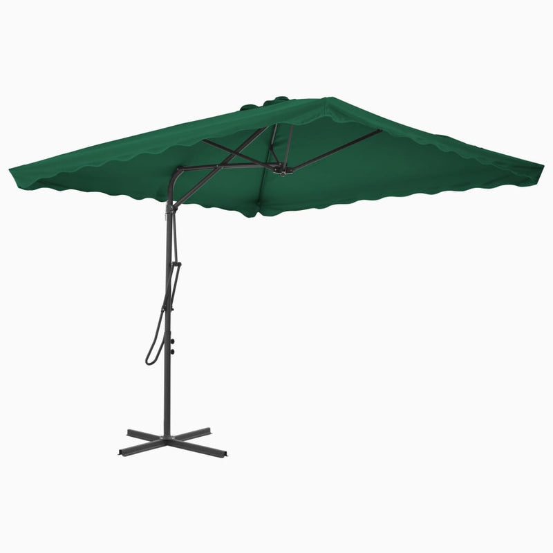 Load image into Gallery viewer, Vidaxl parasol met stalen paal 250x250 cm groen
