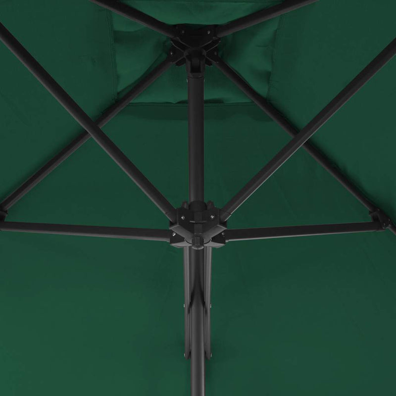 Load image into Gallery viewer, Vidaxl parasol met stalen paal 250x250 cm groen
