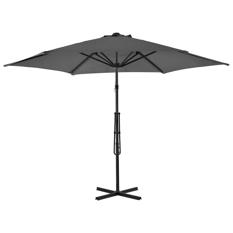 Load image into Gallery viewer, Vidaxl parasol met stalen paal 300 cm antraciet
