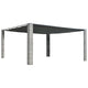VidaXL Prieel met schuifdak 400x400x200 cm poly rattan grijs antraciet