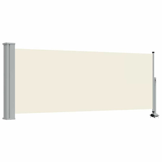 Vidaxl tuinscherm uittrekbaar 100x300 cm crèmekleurig