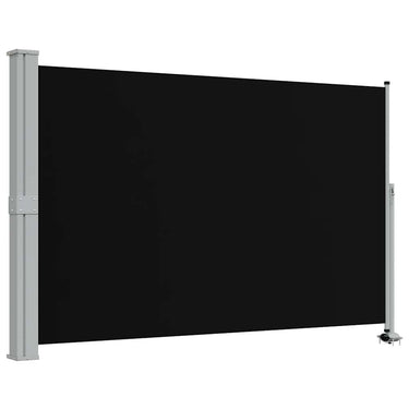 Vidaxl tuinscherm uittrekbaar 160x300 cm zwart
