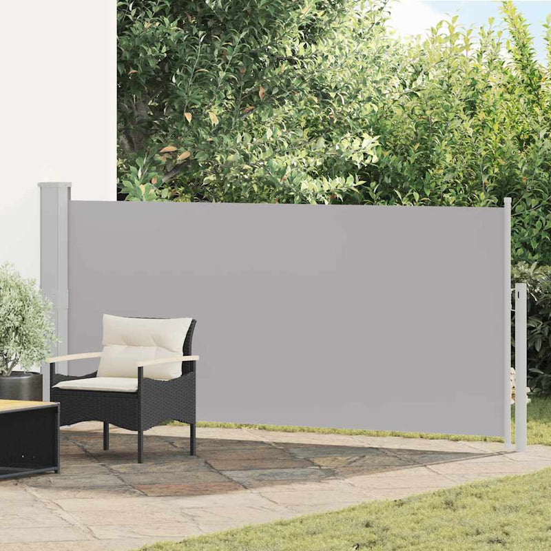 Load image into Gallery viewer, Vidaxl windscherm uittrekbaar 140x300 cm grijs
