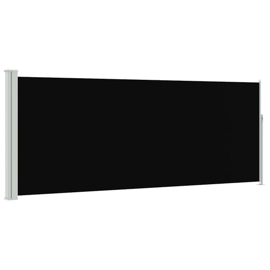 Vidaxl windscherm uittrekbaar 120x300 cm zwart