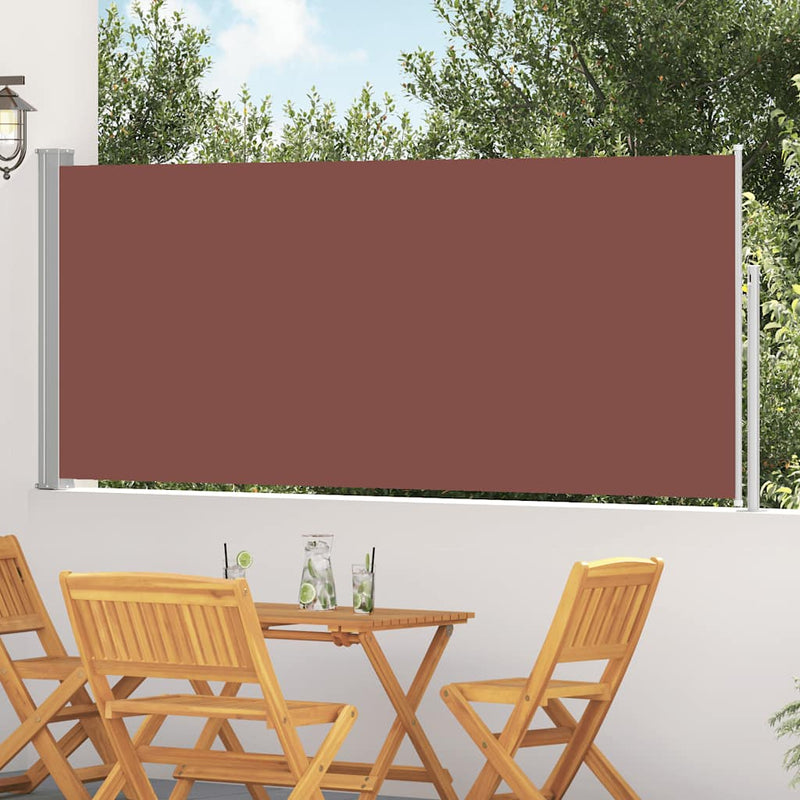 Load image into Gallery viewer, Vidaxl windscherm uittrekbaar 120x300 cm bruin
