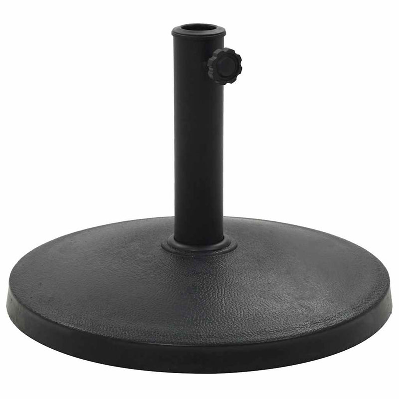 Load image into Gallery viewer, Vidaxl parasolvoet rond 10 kg polyresin zwart
