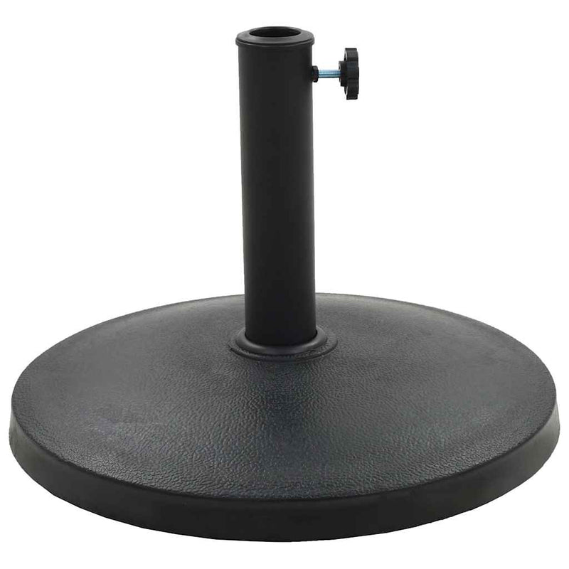 Load image into Gallery viewer, Vidaxl parasolvoet rond 10 kg polyresin zwart
