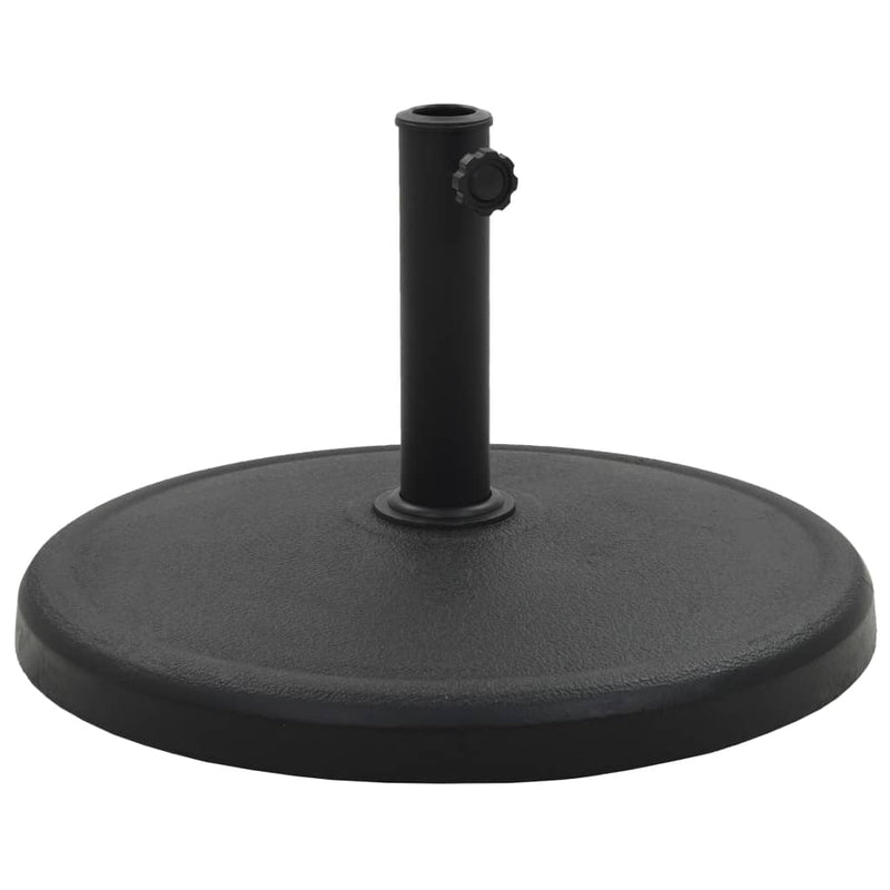Load image into Gallery viewer, Vidaxl parasolvoet rond 19 kg polyresin zwart
