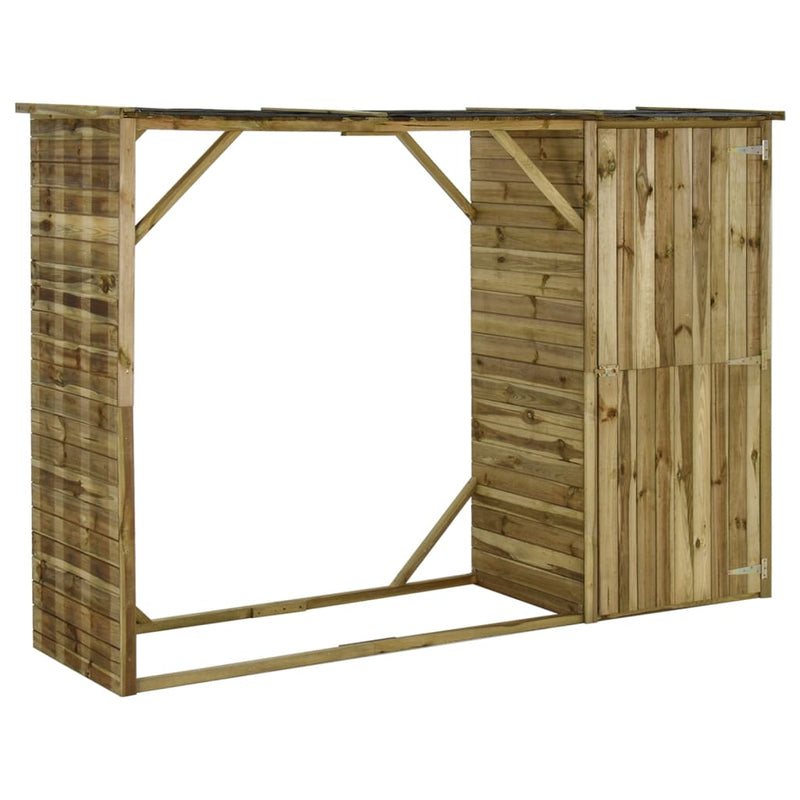 Load image into Gallery viewer, VidaXL Tuinschuur 253x80x170 cm grenenhout
