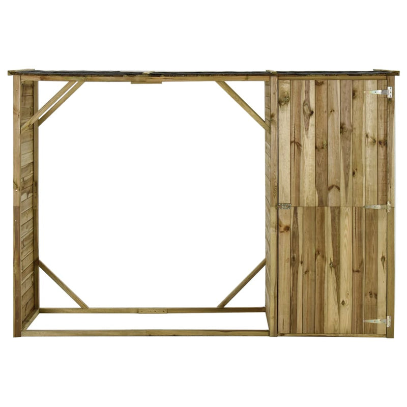 Load image into Gallery viewer, VidaXL Tuinschuur 253x80x170 cm grenenhout

