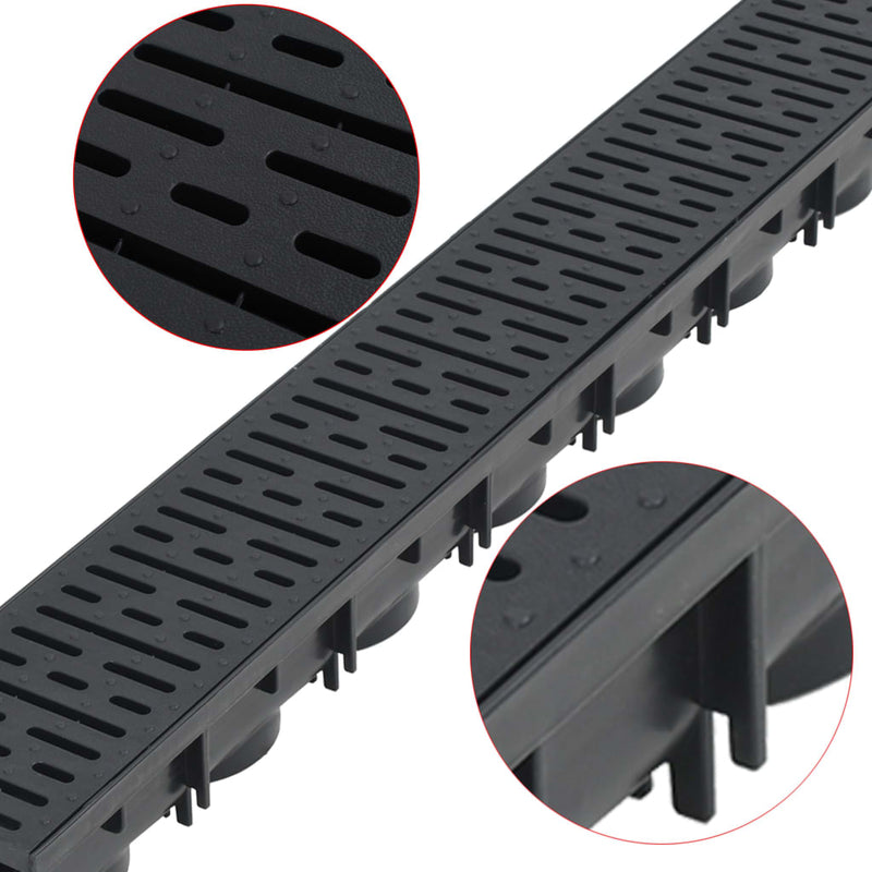 Load image into Gallery viewer, Vidaxl afvoergoten 2 m kunststof
