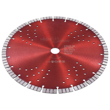 Vidaxl diamantzaagblad met turbo en gaten 300 mm staal