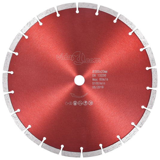 Vidaxl diamantzaagblad 300 mm staal