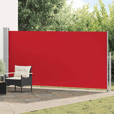 Vidaxl windscherm uittrekbaar 160x500 cm rood