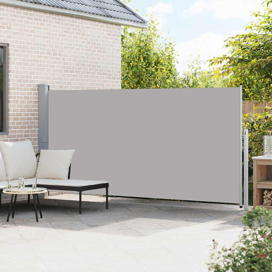 Vidaxl windscherm uittrekbaar 160x500 cm grijs