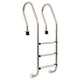 Vidaxl zwembadladder met 3 sporten 120 cm roestvrij staal 304