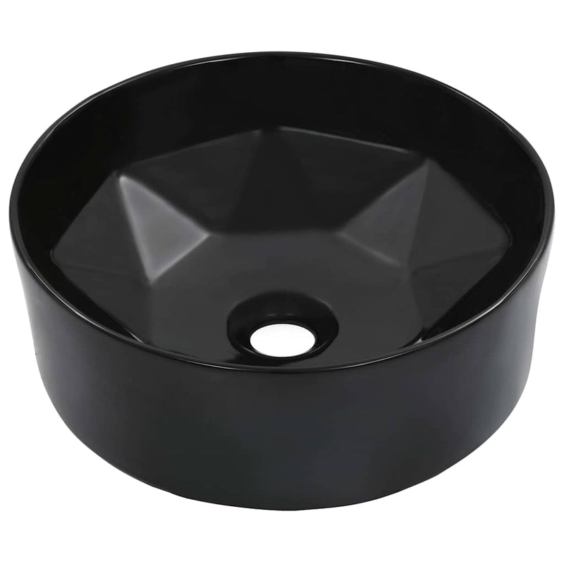 Load image into Gallery viewer, Vidaxl wastafel 36x14 cm keramiek zwart
