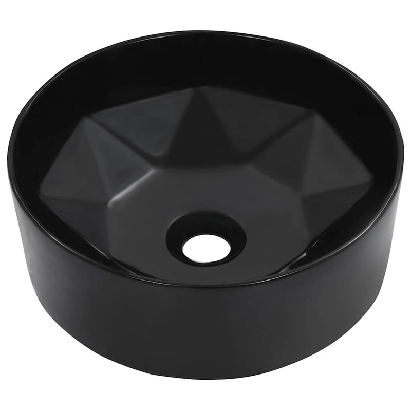 Load image into Gallery viewer, Vidaxl wastafel 36x14 cm keramiek zwart

