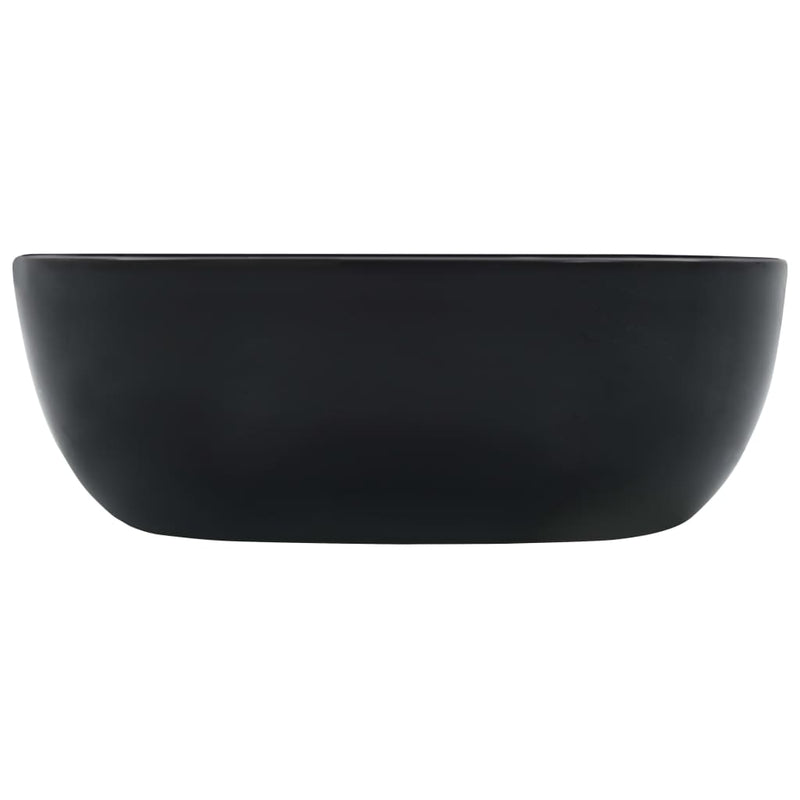 Load image into Gallery viewer, Vidaxl wastafel 42,5x42,5x14,5 cm keramiek zwart
