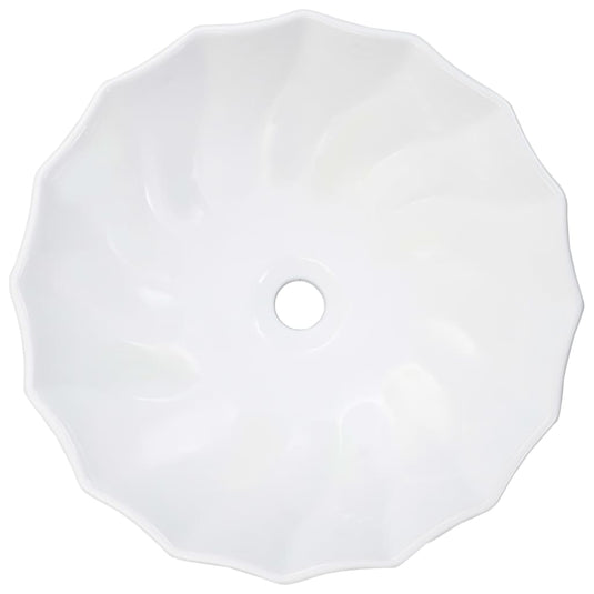 Vidaxl wastafel 46x17 cm keramiek wit