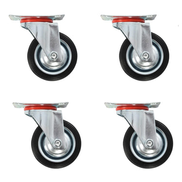 Vidaxl zwenkwielen 4 st 75 mm