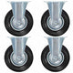 Vidaxl vaste wielen 4 st 125 mm