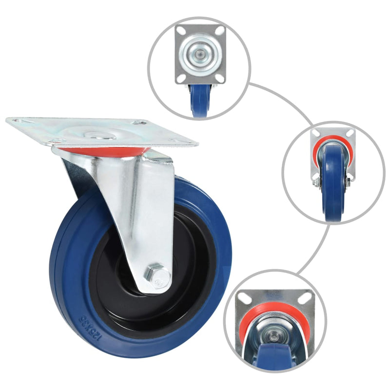 Load image into Gallery viewer, VidaXL Zwenkwielen 4 st 125 mm
