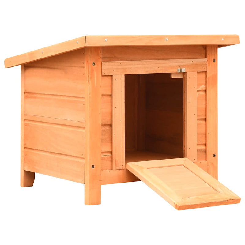 Load image into Gallery viewer, Vidaxl kattenhuis 50x46x43,5 cm massief grenen- en vurenhout
