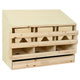 Vidaxl kippenlegkast 3 compartimenten 93x40x65 cm massief grenenhout