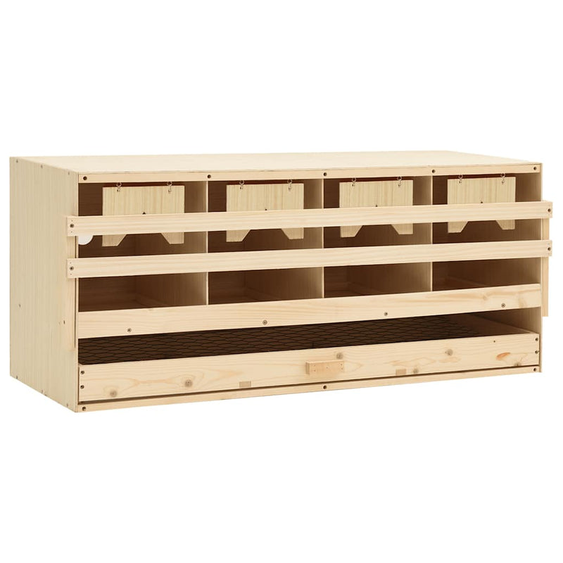 Load image into Gallery viewer, Vidaxl kippenlegkast 4 compartimenten 106x40x45 cm massief grenenhout
