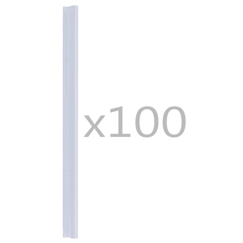 Load image into Gallery viewer, Vidaxl 100 st schuttingstrookklemmen pvc transparant
