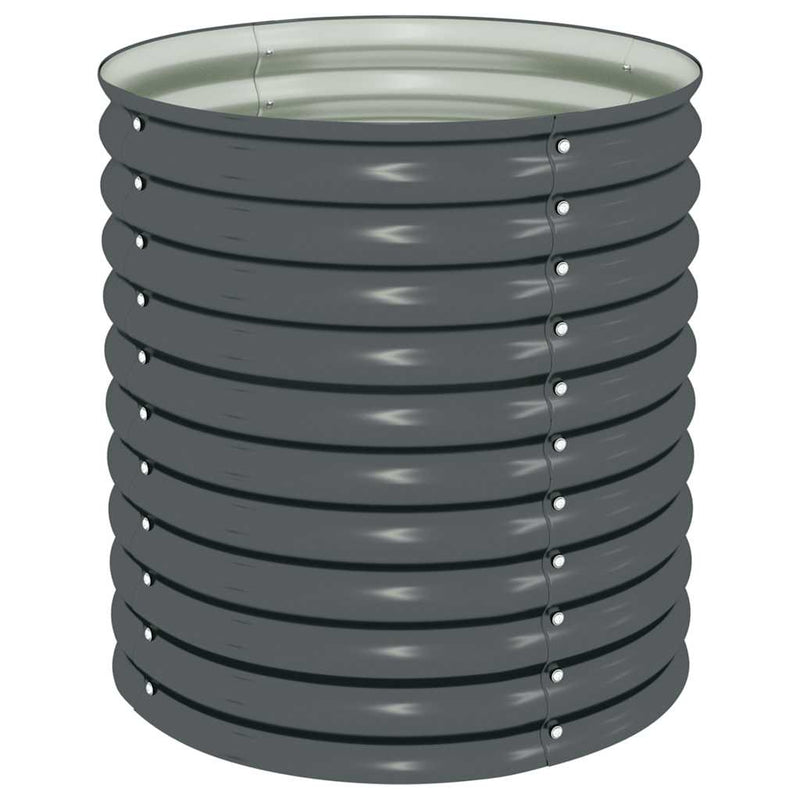 Load image into Gallery viewer, Vidaxl plantenbak verhoogd 80x80x81 cm gegalvaniseerd staal grijs
