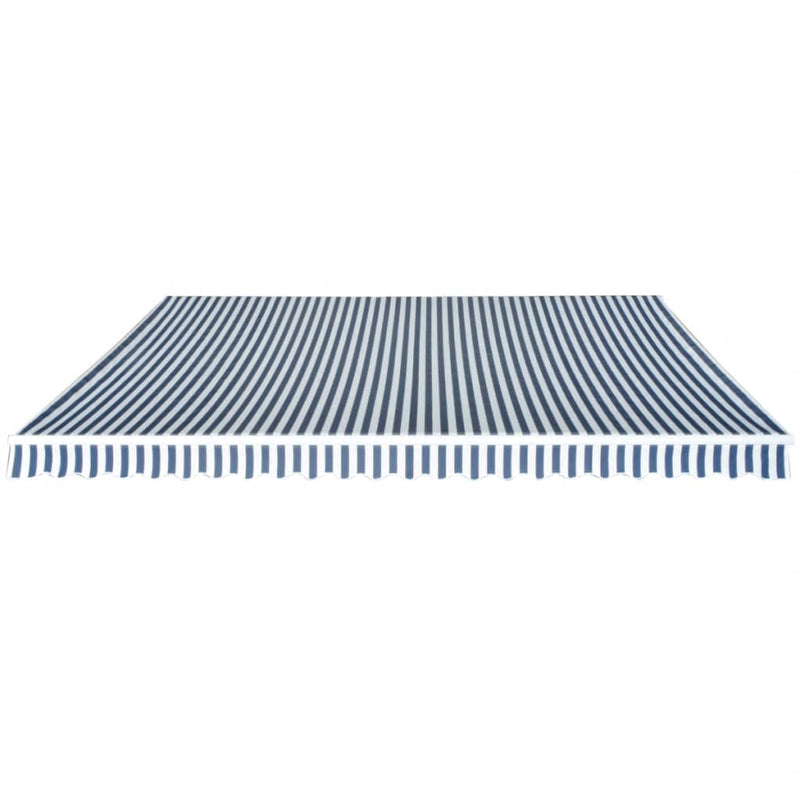 Load image into Gallery viewer, VidaXL Luifel handmatig uittrekbaar 500 cm blauw wit
