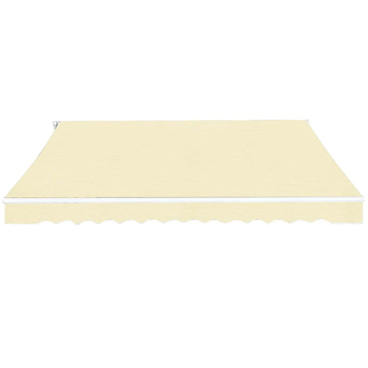Vidaxl luifel handmatig uittrekbaar 400 cm crème