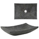 Vidaxl gootsteen 50x35x12 cm marmer zwart