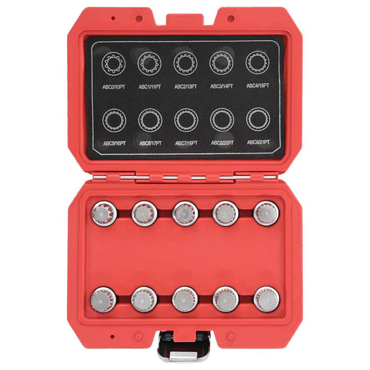 Vidaxl 10-delige wielborgmoersleutelset voor vw