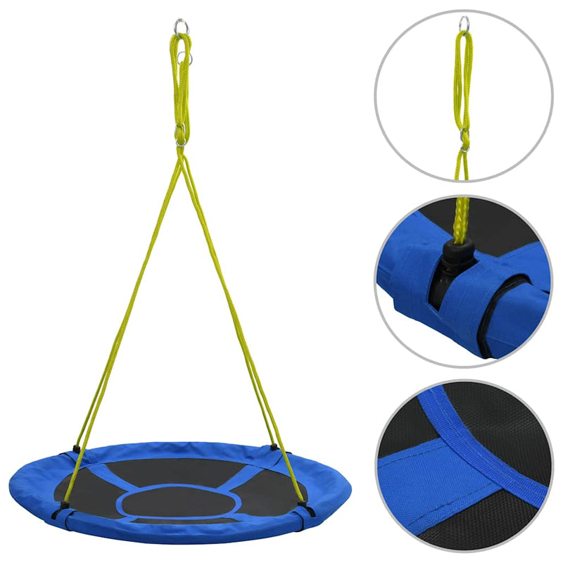 Load image into Gallery viewer, Vidaxl schommel 100 kg 110 cm blauw
