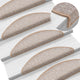 Vidaxl trapmatten 15 st 56x17x3 cm lichtbruin halfrond