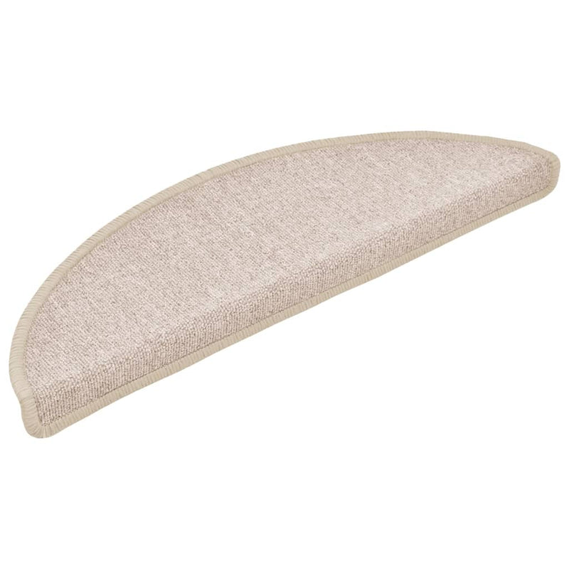 Load image into Gallery viewer, Vidaxl trapmatten 15 st 56x17x3 cm taupe halfrond
