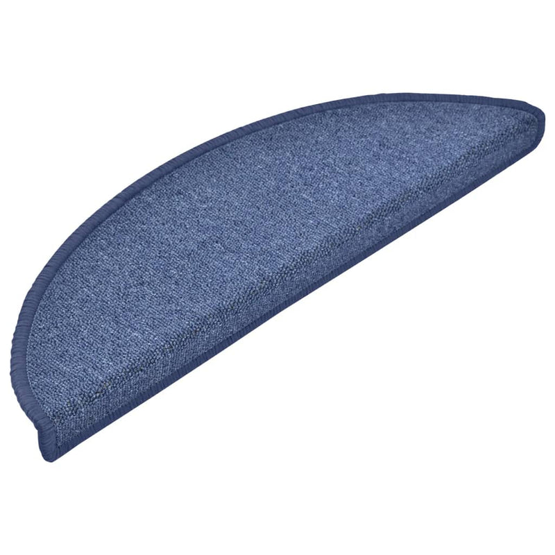 Load image into Gallery viewer, Vidaxl trapmatten 15 st 56x17x3 cm blauw halfrond
