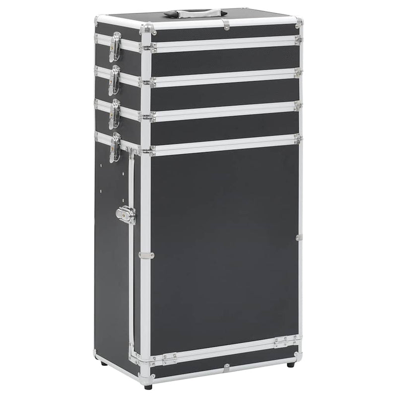 Load image into Gallery viewer, Vidaxl make-up trolley aluminium zwart

