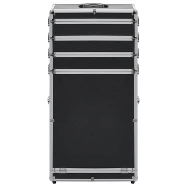 Vidaxl make-up trolley aluminium zwart