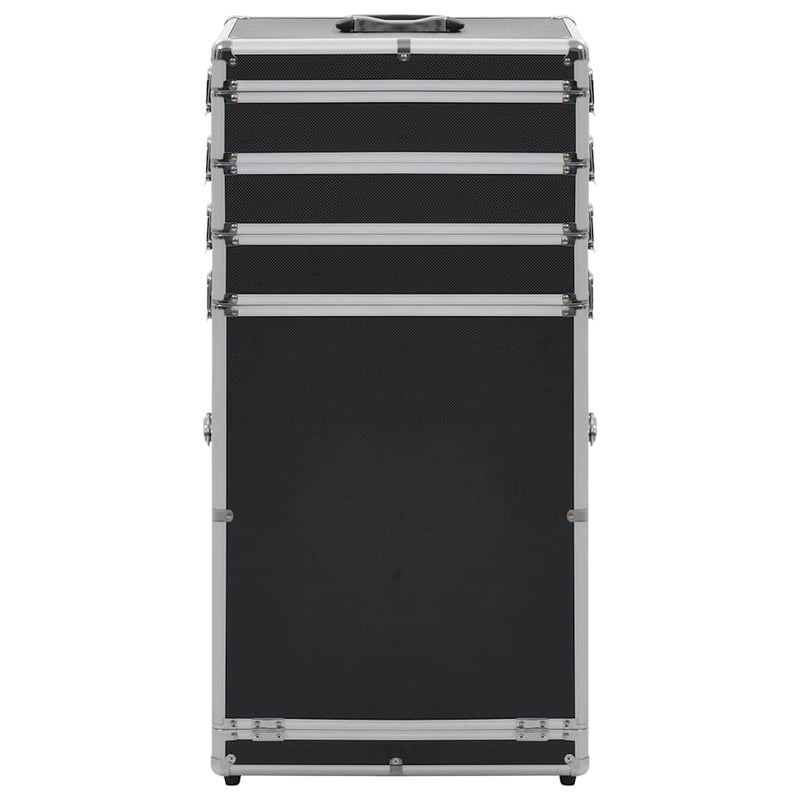 Load image into Gallery viewer, Vidaxl make-up trolley aluminium zwart
