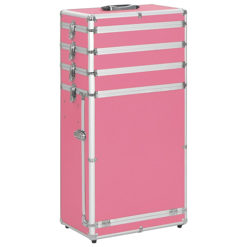 Load image into Gallery viewer, Vidaxl make-up trolley aluminium roze
